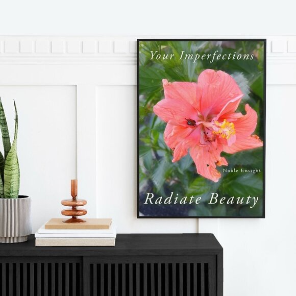 Your Imperfections Radiate‎ Beauty Watercolor Oil Painting Art 20x30 Poster - Picture 2 of 6